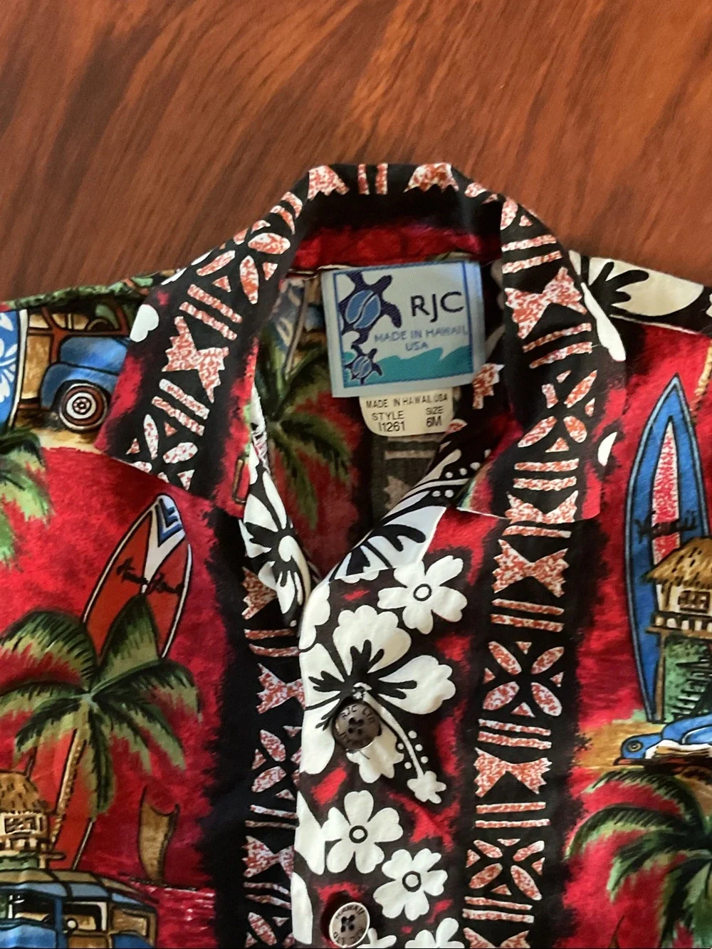 Hawaiian Print Baby button down shirt and shorts -Piece - Tropical